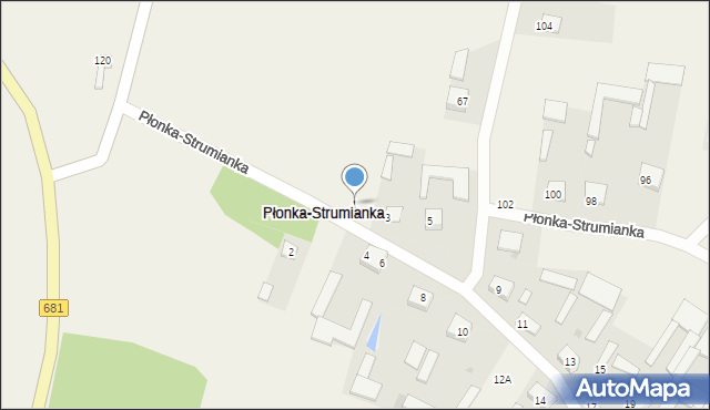 Płonka-Strumianka, Płonka-Strumianka, 1, mapa Płonka-Strumianka