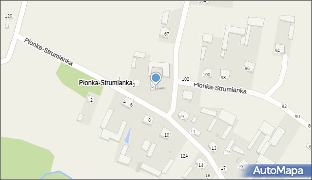 Płonka-Strumianka, Płonka-Strumianka, 7, mapa Płonka-Strumianka