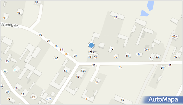 Płonka-Strumianka, Płonka-Strumianka, 78A, mapa Płonka-Strumianka