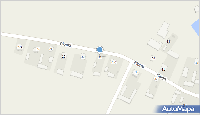 Płonki, Płonki, 23, mapa Płonki