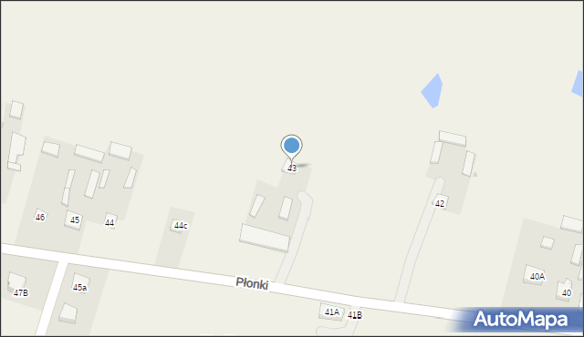 Płonki, Płonki, 43, mapa Płonki