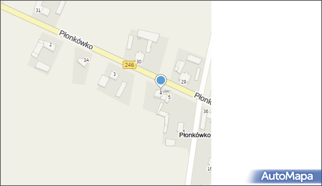 Płonkówko, Płonkówko, 4, mapa Płonkówko