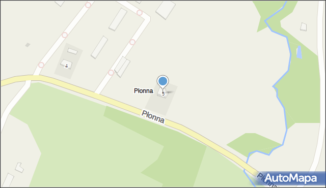 Płonna, Płonna, 5, mapa Płonna