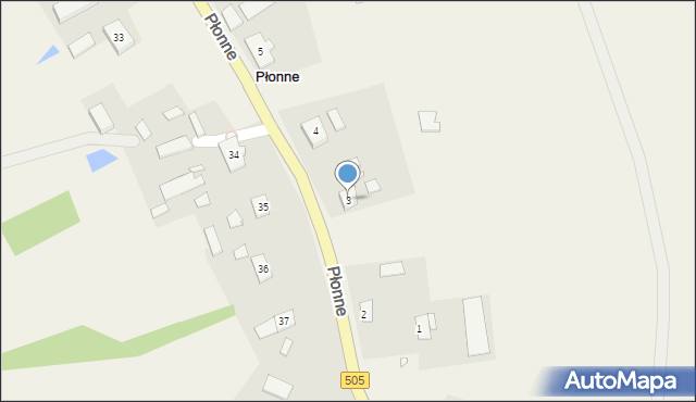 Płonne, Płonne, 3, mapa Płonne