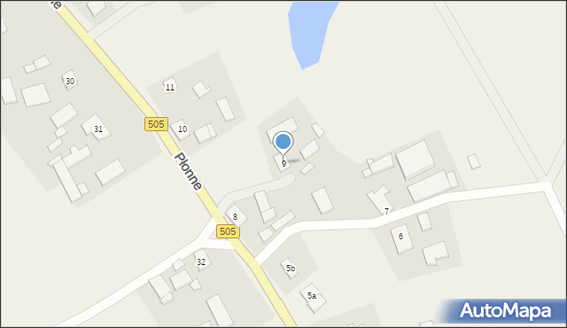 Płonne, Płonne, 9, mapa Płonne
