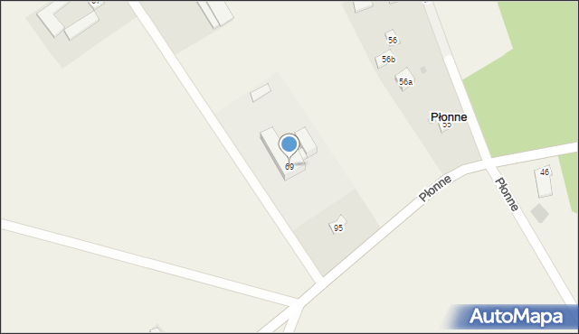 Płonne, Płonne, 69, mapa Płonne