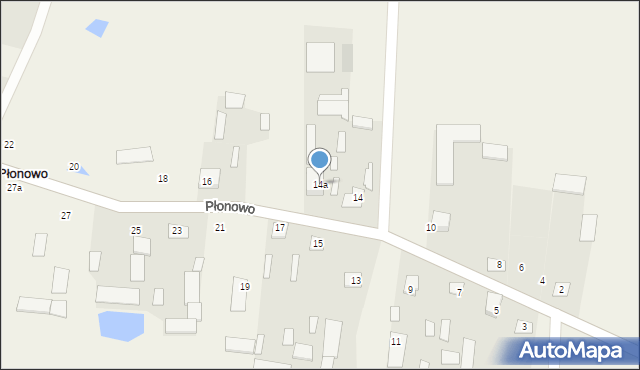 Płonowo, Płonowo, 14a, mapa Płonowo
