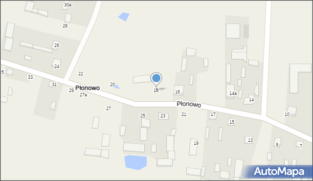 Płonowo, Płonowo, 18, mapa Płonowo