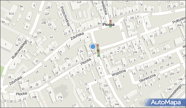 Płońsk, Plac 15 Sierpnia, 1, mapa Płońsk