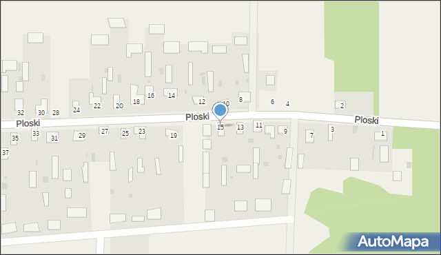 Ploski, Ploski, 15, mapa Ploski