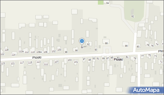 Ploski, Ploski, 94, mapa Ploski
