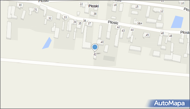 Płoski, Płoski, 41, mapa Płoski