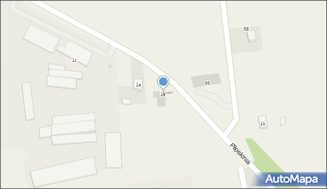 Płoskinia, Płoskinia, 1e, mapa Płoskinia