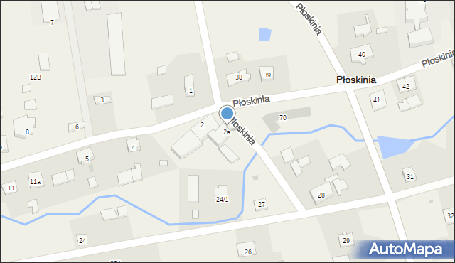 Płoskinia, Płoskinia, 2a, mapa Płoskinia