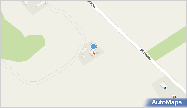 Płosków, Płosków, 7a, mapa Płosków