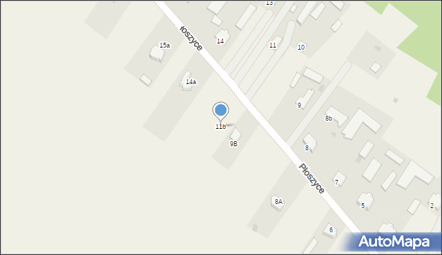 Płoszyce, Płoszyce, 11b, mapa Płoszyce