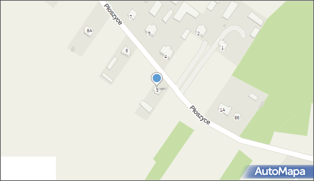 Płoszyce, Płoszyce, 3, mapa Płoszyce