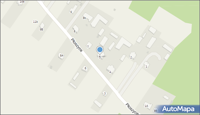 Płoszyce, Płoszyce, 5, mapa Płoszyce