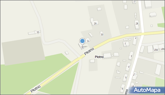 Płotno, Płotno, 32, mapa Płotno