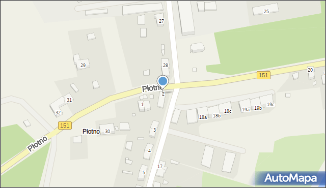 Płotno, Płotno, 2, mapa Płotno