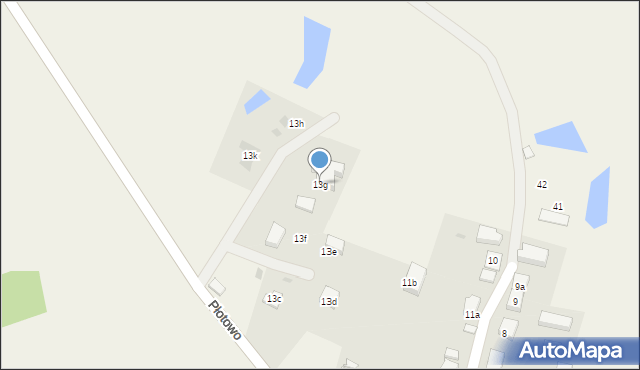 Płotowo, Płotowo, 13g, mapa Płotowo