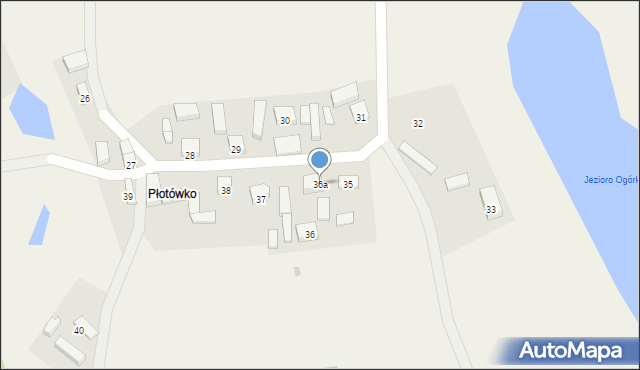 Płotowo, Płotowo, 36a, mapa Płotowo