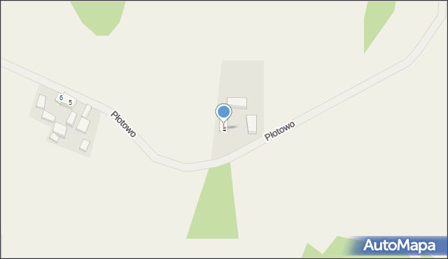 Płotowo, Płotowo, 4, mapa Płotowo