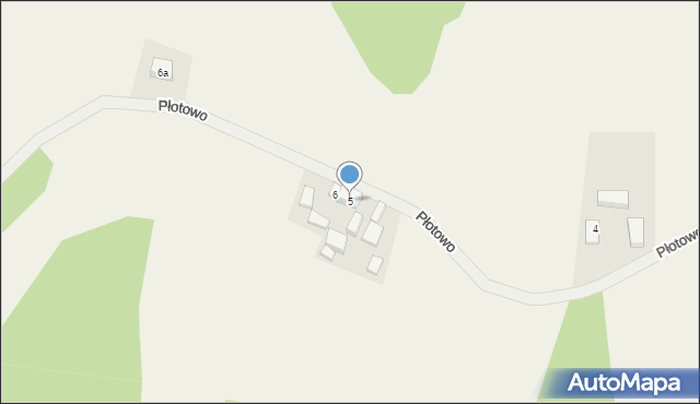 Płotowo, Płotowo, 5, mapa Płotowo