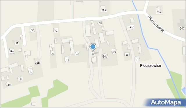 Płouszowice, Płouszowice, 31, mapa Płouszowice