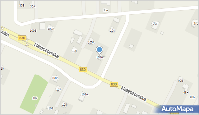 Płouszowice-Kolonia, Płouszowice-Kolonia, 104A, mapa Płouszowice-Kolonia