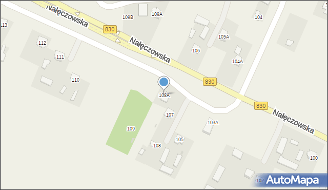 Płouszowice-Kolonia, Płouszowice-Kolonia, 108A, mapa Płouszowice-Kolonia