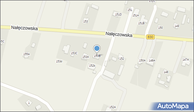 Płouszowice-Kolonia, Płouszowice-Kolonia, 153B, mapa Płouszowice-Kolonia