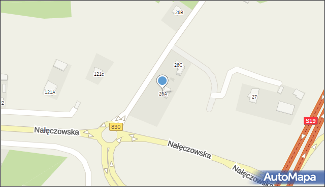 Płouszowice-Kolonia, Płouszowice-Kolonia, 26A, mapa Płouszowice-Kolonia