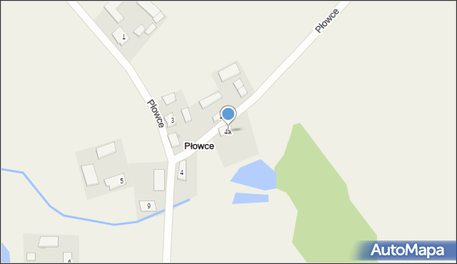 Płowce, Płowce, 4a, mapa Płowce