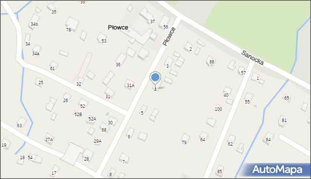 Płowce, Płowce, 4, mapa Płowce