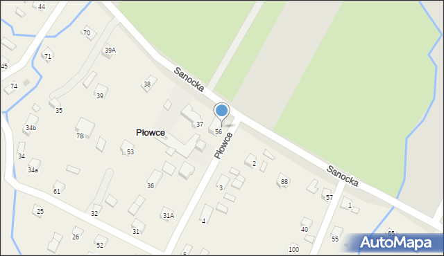 Płowce, Płowce, 56a, mapa Płowce