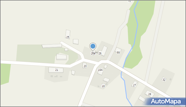 Płowęż, Płowęż, 26a, mapa Płowęż