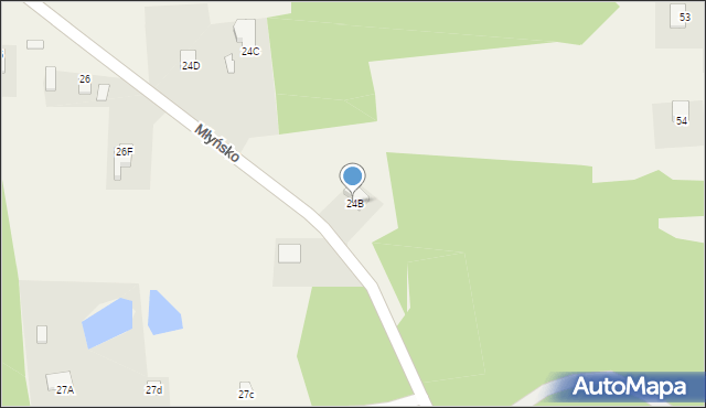 Płozy, Płozy, 24B, mapa Płozy