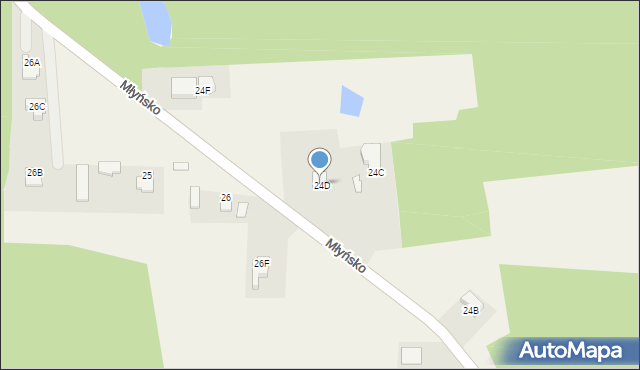 Płozy, Płozy, 24D, mapa Płozy