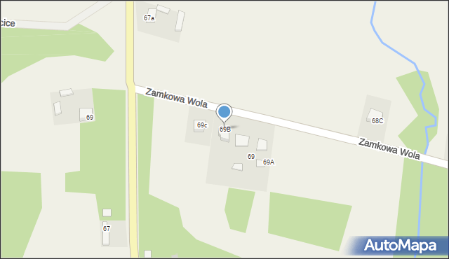 Płucki, Płucki, 69B, mapa Płucki