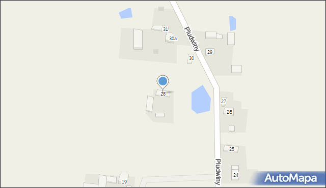 Pludwiny, Pludwiny, 28, mapa Pludwiny
