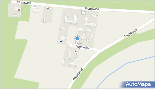 Plugawice, Plugawice, 13, mapa Plugawice