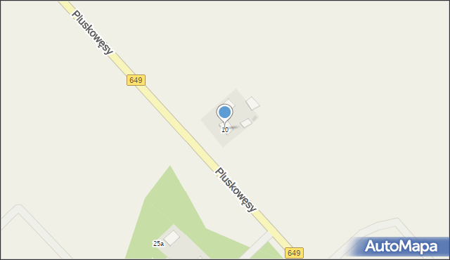 Pluskowęsy, Pluskowęsy, 10, mapa Pluskowęsy