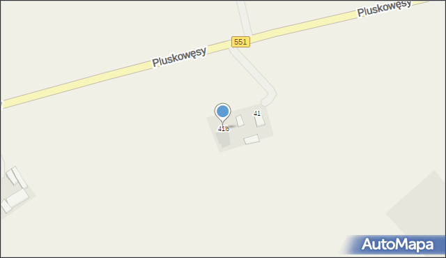 Pluskowęsy, Pluskowęsy, 41b, mapa Pluskowęsy