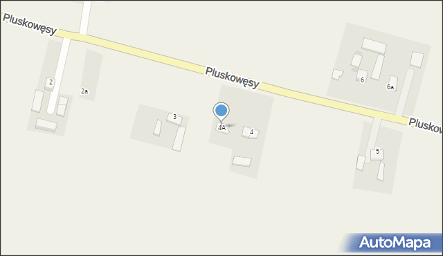 Pluskowęsy, Pluskowęsy, 4A, mapa Pluskowęsy