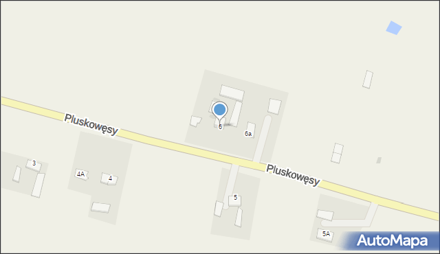 Pluskowęsy, Pluskowęsy, 6, mapa Pluskowęsy