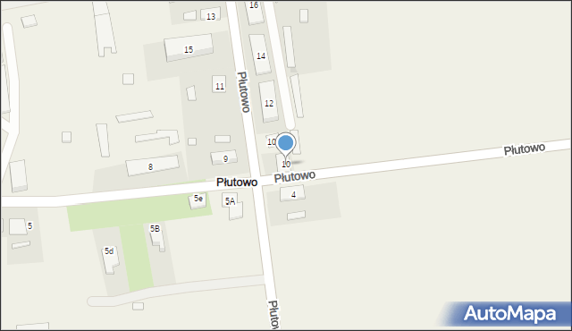 Płutowo, Płutowo, 10, mapa Płutowo