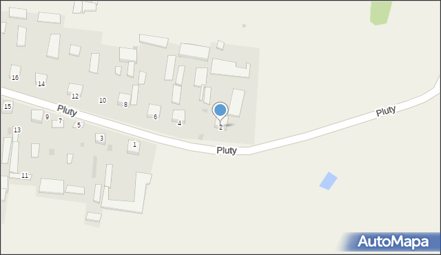 Pluty, Pluty, 2, mapa Pluty