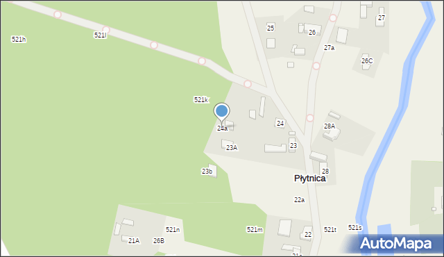 Płytnica, Płytnica, 24a, mapa Płytnica