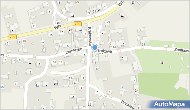 Podzamcze, Plac Jurajski, 1, mapa Podzamcze